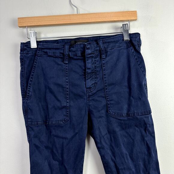 J Crew Navy Blue Cargo Pants 27 Back Flap Pockets - Picture 3 of 5